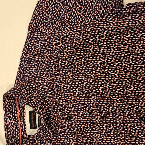 Gentlemens Outfitters, Size XL, Purple/Pink/Wht Print, Short Sleeve Casual Shirt - Picture 3 of 4